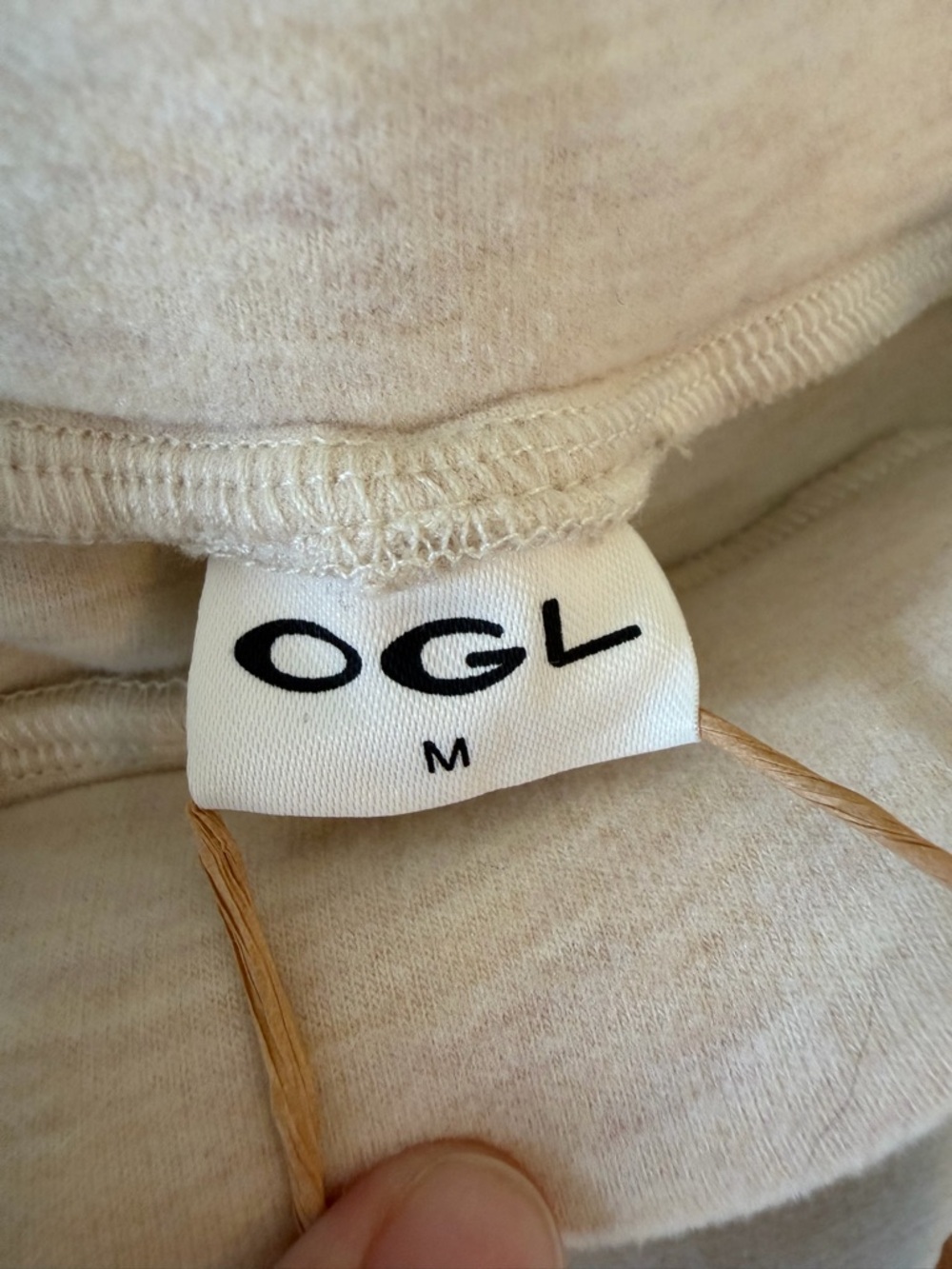 NWT OGL FuzzLuxe High Waist Relaxed Straight Leg Pull On Pant Cream Trousers M - Picture 6 of 8
